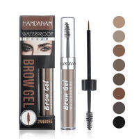 8สี Liquid Eyebrow Dye กันน้ำ Eyebrow Double Headed Eyebrow Brush Wild Eyebrow Pencil