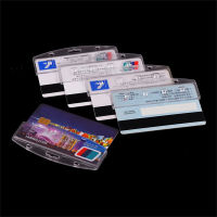 Plastic ID Tag Holder Card &amp; ID Holder For Staff Waterproof ID Badge Holder Transparent Plastic Card Holder Chest Pocket ID Card Sleeve