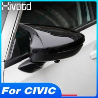 For Honda CIVIC 11Th Gen 2022 Essories ABS Carbon Fiber Car Side Door Rear View Mirror Cover Trim Exterior Decoration Sticker