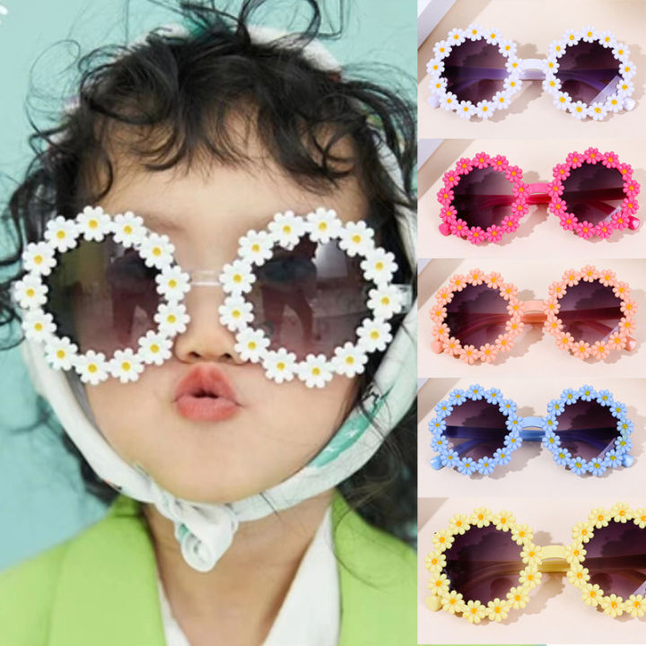 แว่นตากันแดดแว่นกันแดดรูปดอกไม้เด็กแว่นกันแดดรูปดอกไม้น่ารัก-ใหม่แว่นกันแดดกลางแจ้ง
