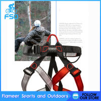 Flameer Safety Rock Climbing Harnessอุปกรณ์ป้องกันต้นไม้ปีนเขาอุปกรณ์โรยตัว