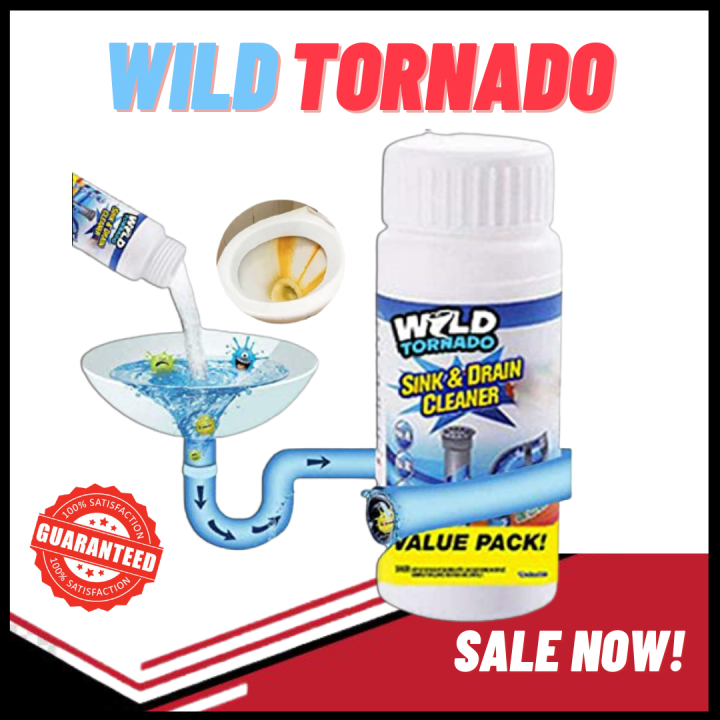 Original Wild Tornado Sink & Drain Cleaner Powerful Sink and Drain Cleaner for Toilet Bathroom