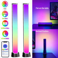 Bluetooth-compatible Smart LED Light Bars App Control RGB Ambiance Backlight with Music Sync 12 Preset Modes for Gaming TV Room