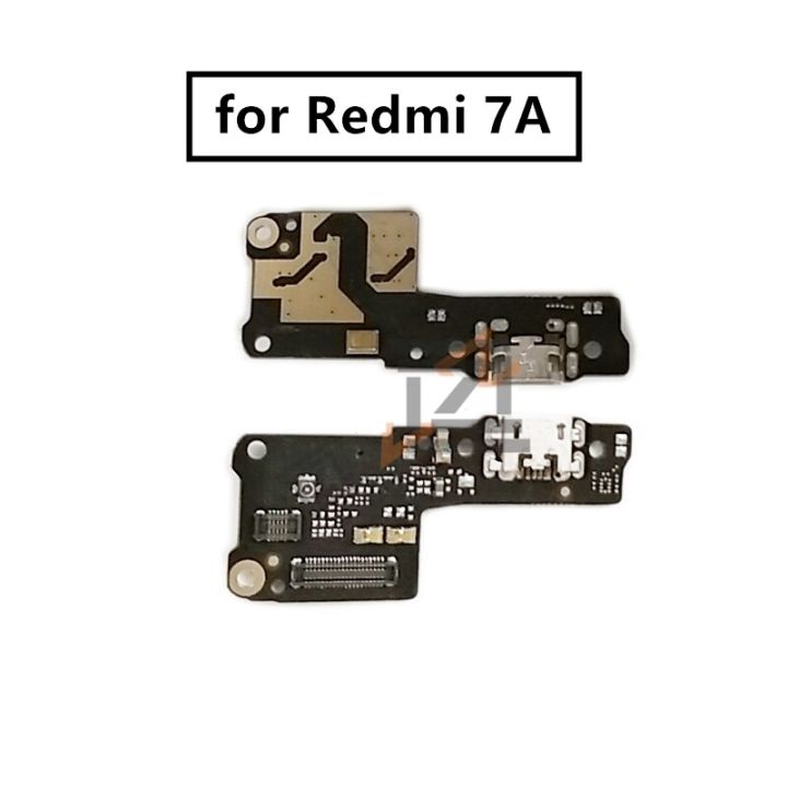 สำหรับ Xiaomi Redmi 7a สายแพเครื่องชาร์จ Usb ขั้วต่อบอร์ดพีซีบีริบบิ้นสายเคเบิลงอได้อะไหล่ซ่อมหน้าจอโทรศัพท์
