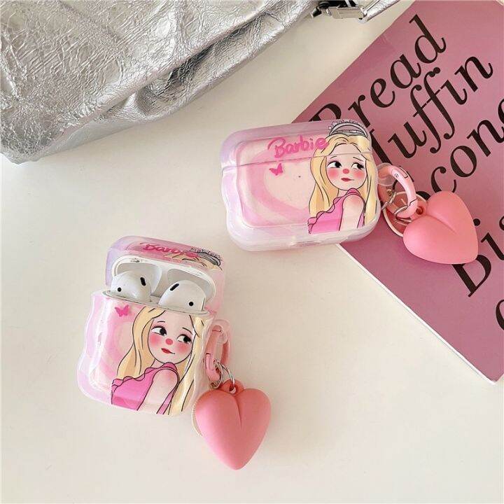 เคสหูฟังบลูทูธไร้สาย-จี้รูปมงกุฎบาร์บี้-เจ้าหญิง-สําหรับ-airpods-1-2nd-3-pro2-airpodspro-generation