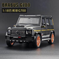 1:18 Brabus G700อัลลอยรุ่นประตูรถสามารถเปิดได้ไฟภายในฮอร์นสามารถกด DieCast ยานพาหนะ