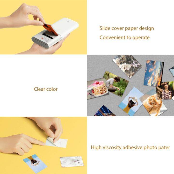 xiaomi-mi-portable-photo-printer-paper-2x3-inch-20-50-sheets-กระดาษภาพถ่ายชนิดมีกาวในตัว-xiaomi-กระดาษพิมพ์ภาพถ่าย