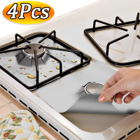 41PCS เตาแก๊สป้องกันอลูมิเนียมแก๊สฟอยล์เตา Burner Protector ทำอาหาร Fast Clean Liners Mat Pad อุปกรณ์ครัว