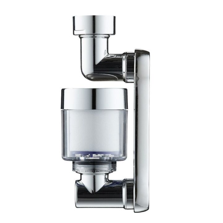 ตัวกรองก๊อกน้ำแบบหมุนอเนกประสงค์1080-ก๊อกน้ำสาดพลาสติกหัวฉีดบูลเลอร์สำหรับห้องครัวห้องน้ำแขนหุ่นยนต์