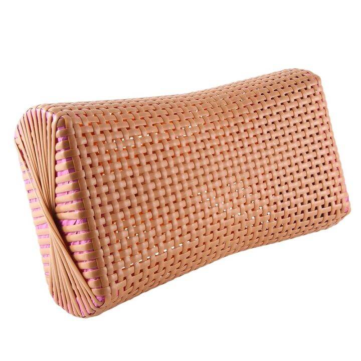 eco-friendly-health-immitation-plant-rattan-cool-pillow-double-sided-cushion-sleep-nap-pillow-bed-summer-pillow