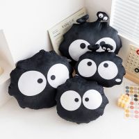 ◐❃✉ Cute Black Monster Plush Toys Kawaii Ghost Pillow Cushion Stuffed Doll for Children Sleep Hug Pillow Birthday Gift