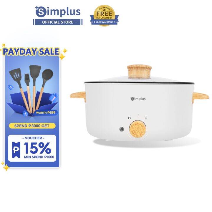 New ntgd94 Simplus 3L Electric Cooker Non Stick Rice Cooker Stainless Steel Steamer Multi