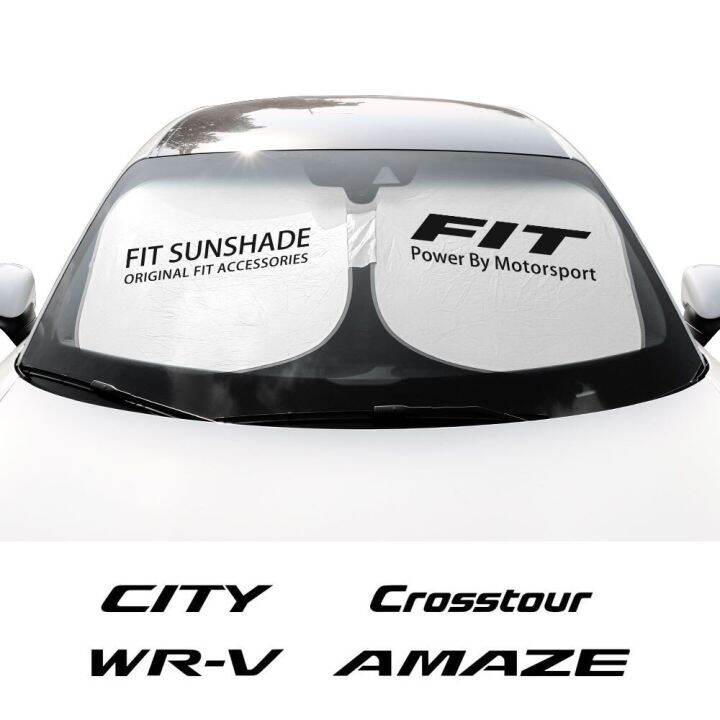 ที่บังแดดหน้ารถยนต์บังแดดสำหรับ-honda-amaze-brio-br-v-city-crosstour-fit-passport-ridgeline-stepwgn-stream-wr-v-sunshades