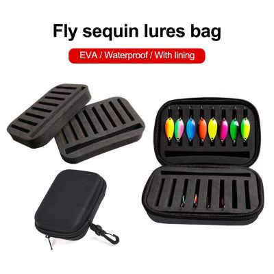 【CW】 New Fishing Spinner Lures Fly Hooks Wallet EVA Bait Storage Tackles