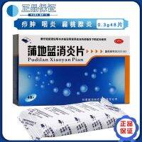 Minzhou Pudilan anti-inflammatory tablets 0.3g48 clearing away heat detoxification and detumescence for boils pharyngitis tonsillitis