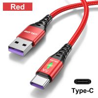 Uslion 5a Usb Type C โทรศัพท์มือถือเคเบิล Gt Poco Cord S22ข้อมูลการชาร์จ Pro Oneplus 12 Samsung X4เร็ว Xiaomi F3สำหรับ