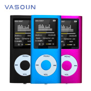 Vasoun 1.8 Inch MP4 Máy Nghe Nhạc 8GB phát nhạc FM Đài Phát Thanh đầu phát