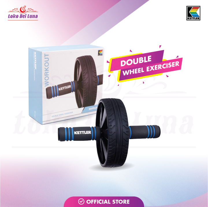 KETTLER DOUBLE WHEEL EXERCISER ab / abs roller / roda fitness | Lazada ...