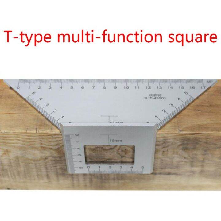 ไม้บรรทัดมุมอเนกประสงค์45-90องศา-เครื่องมือสำหรับช่างไม้งานไม้อะลูมิเนียม