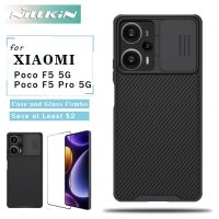 Nillkin For Xiaomi Poco F5 Pro 5G Case Camshield pro Case And CP PRO/9H PRO Tempered Glass Combo For Xiaomi Poco F5 Pro 5G