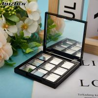 【CW】♞✖  9 Grids Makeup Storage With Mirror Beginners Eyeshadow Dish