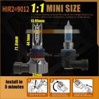 ไฟหน้ารถมอเตอร์ไซค์แบบ Led 2X HIR2รถ Canbus ไม่มีข้อผิดพลาดหลอดไฟพลังงานสูง6000K หลอดไฟไดโอดแสงสีขาว12V 55W สำหรับ Toyota Corolla 2019 ~ 2023