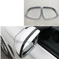 Rear Rearview Side Glass Mirror Trim Frame Rain Shield Sun Visor Shade ABS For BMW X3 XDrive 25i 28i 30i 2018 2019 2020 2021