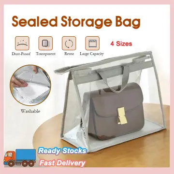 Woman Anti Dust Bag Protector Handbag Cover Handbags Storage Bag Handbag  Holder Transparent Bag