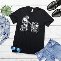 Father And Son Dirt Bike Tshirt Dad Shirt Fathers Day Dirtbike Shirt Motocross Cotton Men Design Funny T