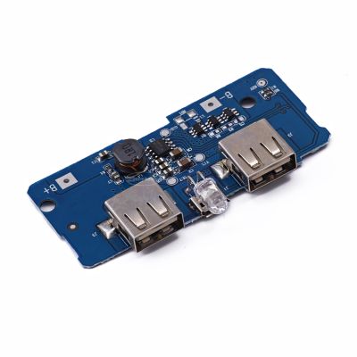 【YF】♛┇  18650 USB 3.7V to 5V Boost Bank Lithium Battery Charger PCB Board Up Module With Led