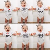 I Love My Grandma and Grandpa Baby Bodysuit Cute Newborn Baby Rompers Autumn Long Sleeve Bodysuits Baby Boy Girl Clothes