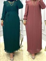 Eid Al-Fitr 2023สำหรับผู้หญิงมุสลิมชุดเดรสปาร์ตี้ Abaya Dubai ผู้หญิง Kaftans ชุดผู้หญิงแบบจับจีบตอนเย็นโมร็อกโกอิสลามชุดผู้หญิงมุสลิม Vestidos