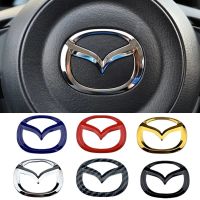 [Hot K] สติกเกอร์ปิดตราติดรถ3มิติสำหรับ Mazda Axela 323 626 CX5 CX3 CX6 RX7 RX8 MX5 CX9 CX7 Demio โลโก้รถยนต์พวงมาลัยป้ายสัญลักษณ์