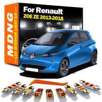 MDNG Canbus สำหรับ Renault ZOE ZE 2013 2014 2015 2016 2017 2018ในร่มแผนที่ภายในชุดไฟโดม LED รถยนต์ S02หลอดไฟ Led