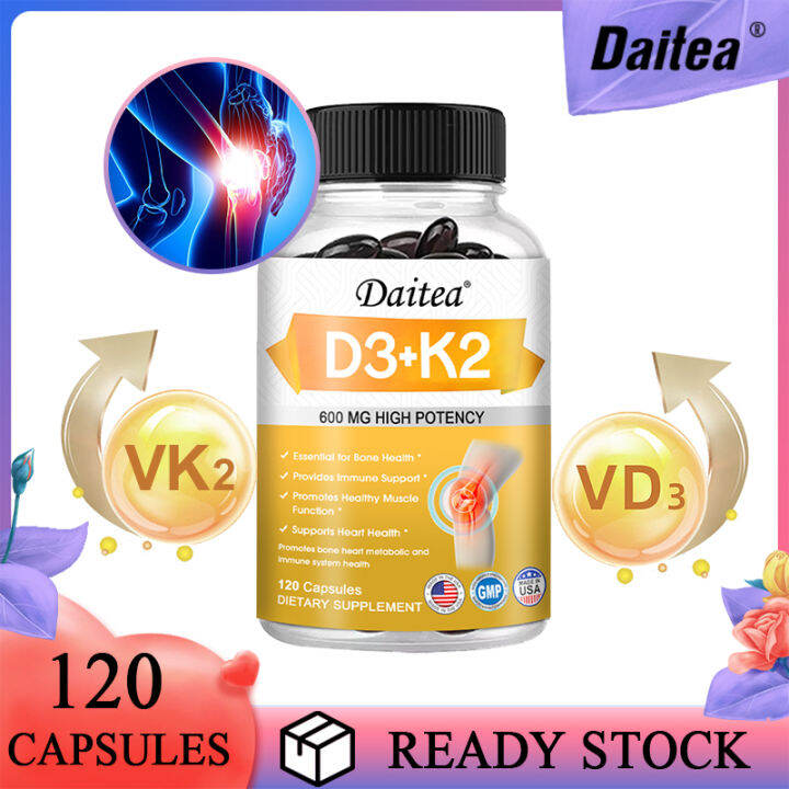 Vitamin D3+K2 Supplement Promotes Healthy Bones, Heart and Muscles