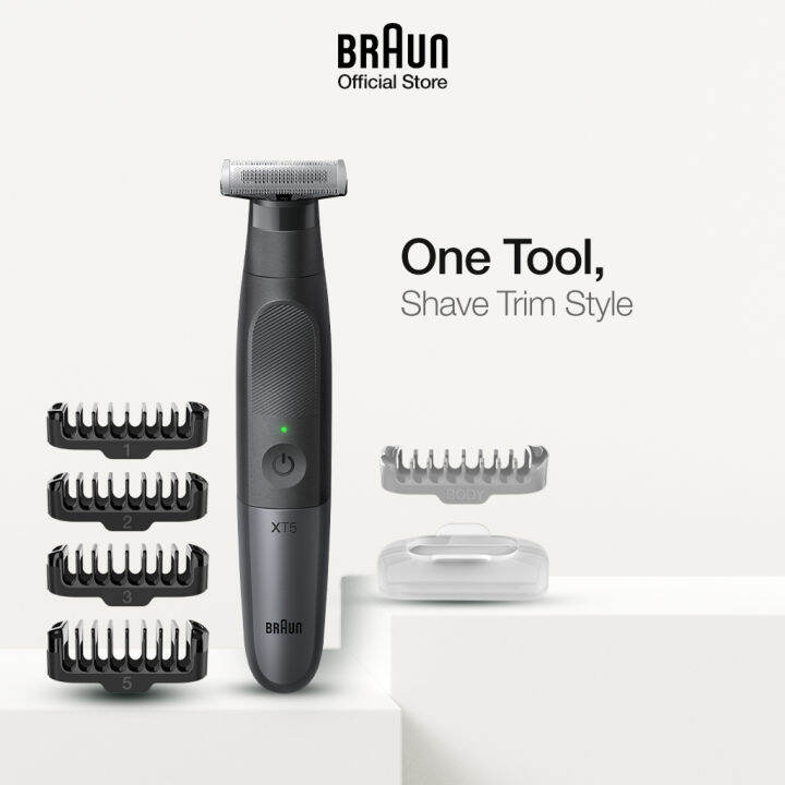 Braun Series X XT5100 Shaver and Trimmer Tool with 5 attachments Wet