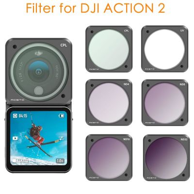 For DJI ACTION 2 Filter Camera Professional SART UV CPL ND4 ND8 ND16 ND32 Lens Filter Set Accessories Filters