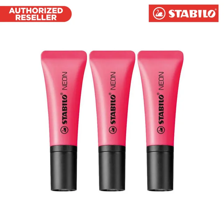 STABILO Neon - Pink 3 pcs. | Lazada PH