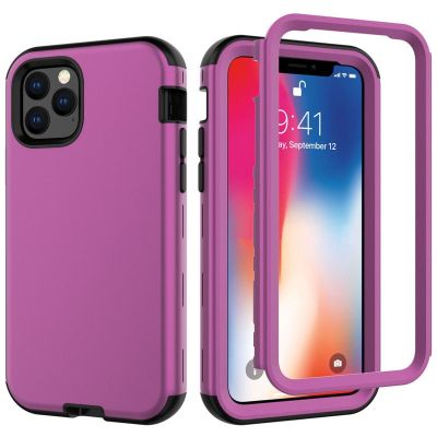 [สินค้าใหม่ในสต็อก] เกราะกันกระแทก3 In 1ไฮบริดกรณีสำหรับ iPhone 14 Pro 13 12 11Pro Max ที่มีสีสันฮาร์ดพีซี + ซิลิโคนหนักคุ้มครองเต็มรูปแบบปก
