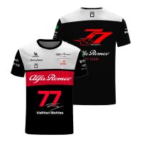 2023 Hot Selling F1 Formula One Alfa Romeo Team ORLEN Driver 24 ZHOU Outdoor Sports Polyester Quick Dry T-Shirt