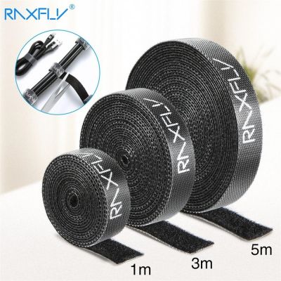 1/3/5M Raxfly Ultra Thin Micro Soft Nylon Hook Buckled bandage Loop Fastener Magic Tape Clip Holder Cable Ties Strap 1229