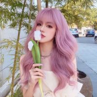 Wavy Synthetic Hair Wig Cosplay Ladies Purple Pink Red Dark Brown Long Wigs For Women