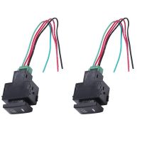 2X Red Pilot Lamp 4 Wired Fog Light Switch for Black