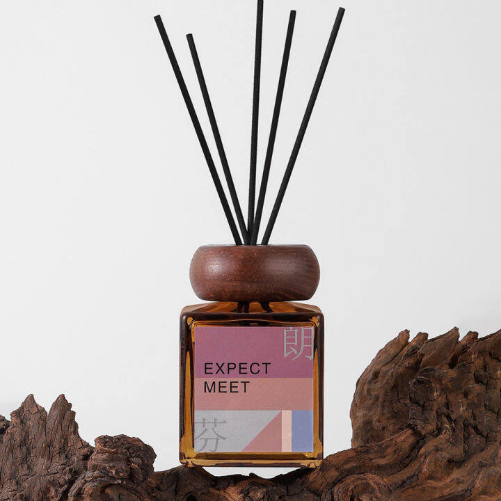 200ml-fireless-glass-reed-diffuser-พร้อม-sticks-home-aromatpy-oil-diffuser-สำหรับบ้าน-ห้องน้ำ-ห้องนอน-โรงแรม-scent-diffuser