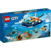 ~ *Lego City 60377 Explorer ชุดของเล่นตัวต่อเรือดําน้ํา (182 ชิ้น)
