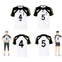 Haikyuu!! Cosplay Costume Short Sleeve Fukurodani T-shirt High School Akaashi Keiji Bokuto Tee Sport Uniform Sportswear