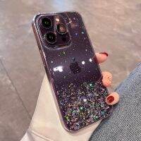 Luxury Transparent glitter Bling shiny Clear Soft Silicone Case For iPhone 11 12 13 14 Pro Max X XS XR 7 8 Plus SE 6S MiNi Cover