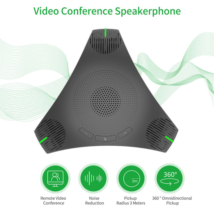 keykits-usb-speakerphone-conference-microphone-omnidirectional-computer-mic-360-voice-pickup-with-mute-key-for-skype-video-conference-online-course-live-streaming-gaming-daily-chatting