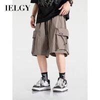 IELGY ฤดูร้อนของผู้ชายบางกางเกงขาสั้นเครื่องมือง่ายๆกางเกงทรงตรง