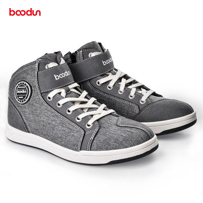 Boodun/bolton มอเตอร์ไซค์ใหม่ Sepatu Berkendara รถจักรยานยนต์รองเท้าเล่นกีฬากลางแจ้งของผู้ชายรองเท้าลำลองรองเท้าบูทอัศวินระบายอากาศกันลม